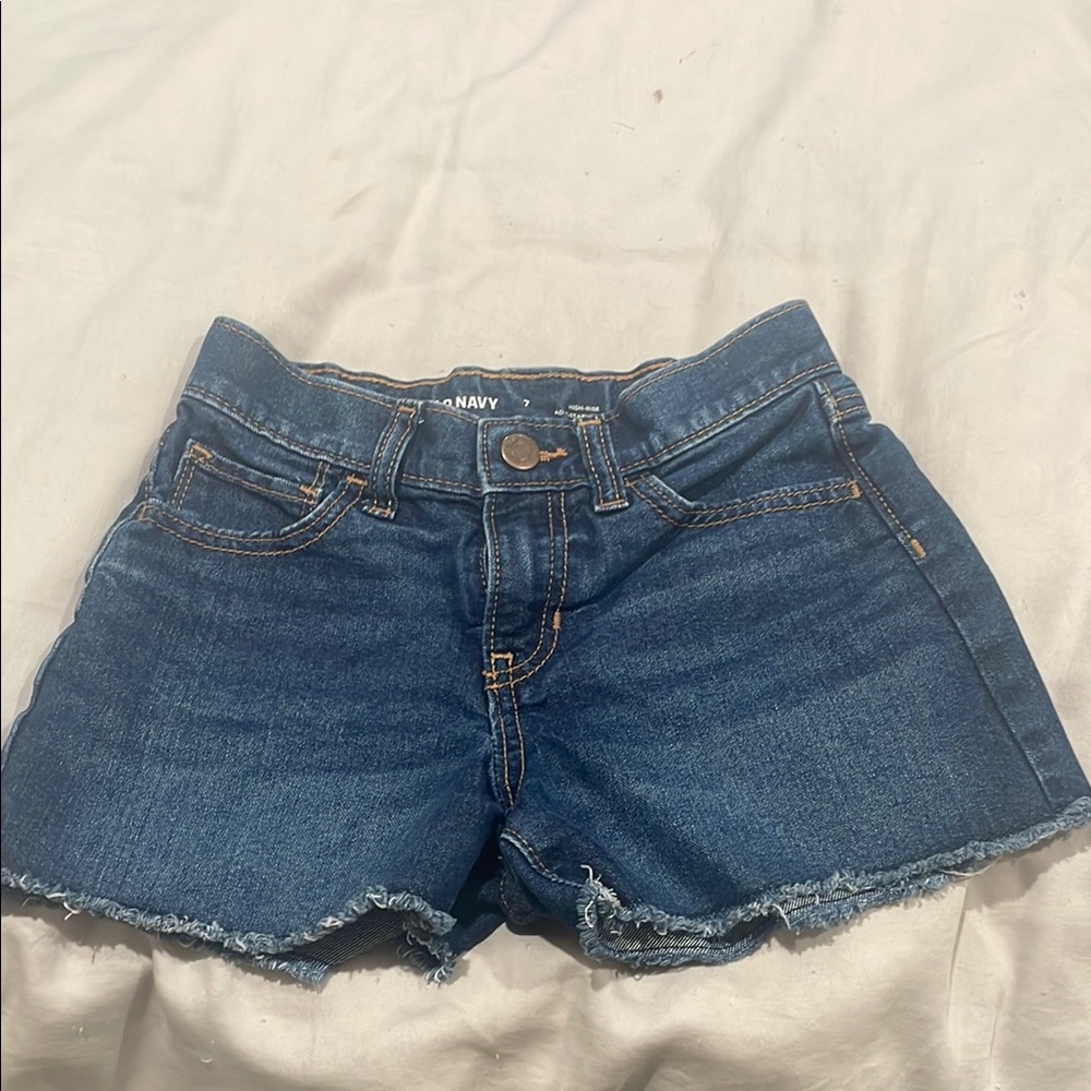 Old Navy Blue Denim Cut-Off Shorts (B)